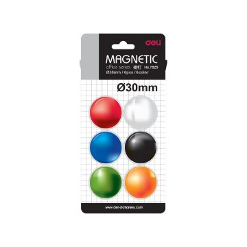 SKU_064634 ΜΑΓΝΗΤΕΣ DELI ΧΡΩΜΑΤΙΣΤΟΙ Φ30 6ΤΕΜ