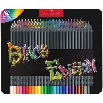 SKU_069094 ΞΥΛΟΜΠΟΓΙΕΣ FABER-CASTELL BLACK ΚΑΣΕΤΙΝΑ 100τεμ