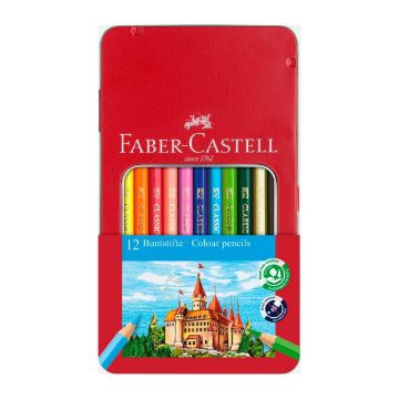 SKU_067944 ΞΥΛΟΜΠΟΓΙΕΣ FABER-CASTELL ΚΑΣΤΡΟ ΚΑΣΕΤΙΝΑ 12τεμ