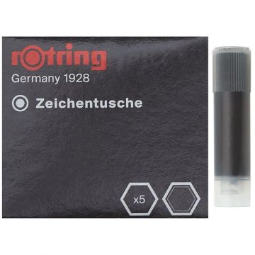 SKU_067424 ΜΕΛΑΝΙ ISOGRAPH ROTRING ΜΑΥΡΟ 5τεμ