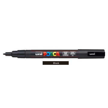 SKU_066712 ΜΑΡΚΑΔΟΡΟΣ UNI POSCA PC-3Μ Black