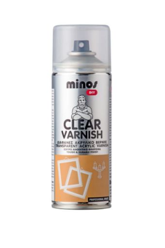 ΒΕΡΝΙΚΙ ΣΠΡΕΥ MINOS ΓΥΑΛΙΣΤΕΡΟ 400ml