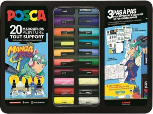 ΚΑΣΕΤΙΝΑ POSCA MANGA HERO 20τεμ