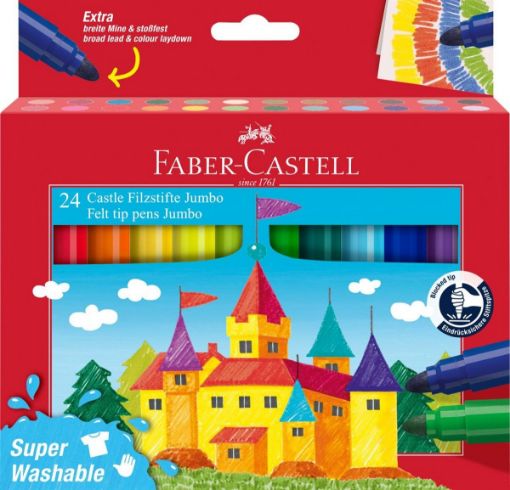 ΜΑΡΚΑΔΟΡΟΙ ΣΧΟΛΙΚΟΙ FABER-CASTELL JUMBO 24τεμ